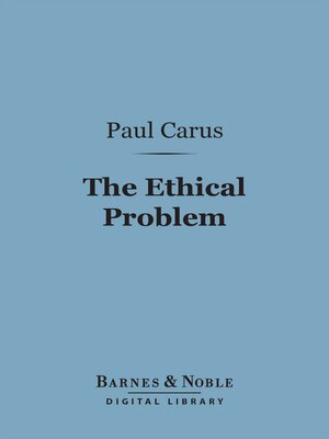 cover image of The Ethical Problem (Barnes & Noble Digital Library)